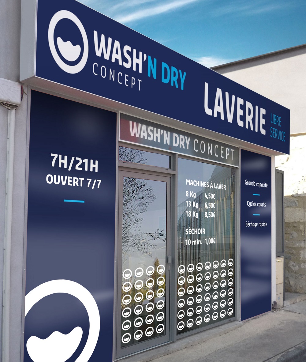 Laverie de centre ville ou en périphérie Wash'n Dry